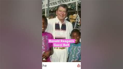 ronald reagan gucci belt|ronald reagan passed away.